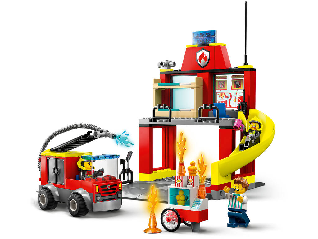 Lego City Fire Stazione dei vigili del fuoco e autopompa
