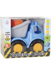 Camion Benne � Friction avec 11 Briques 26x32x19cm