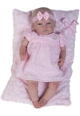 Muñeca Reborn Baby Vestido Rosa Berbesa 5300