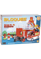 Posto de Bombeiros 47 pe�as Bloques Constru��o