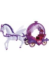 Set Figura P�gaso M�gico Com Carruagem Lil�s 53cm