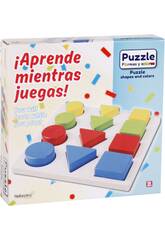 Puzzle en Bois Formes 12 Pi�ces 20x20x1,5 cm
