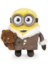 Peluche Minions 25 cm avec Petit Ourson Famosa 760014584