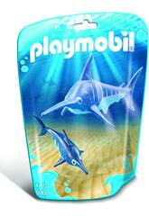Playmobil Espadon et son Petit 9068