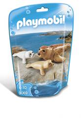 Playmobil Foca Com Bebês 9069