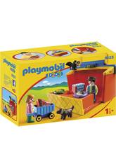 Playmobil 1,2,3 Mercado Pasta 9123