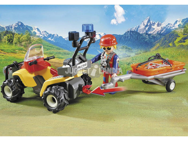 Playmobil Secouriste des Montagnes avec Quad 9130