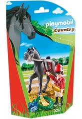 Playmobil Jockey avec Cheval de Course 9261