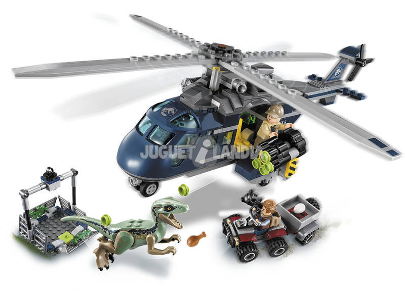 Lego Jurassic World La Poursuite en Hélicoptère 75928
