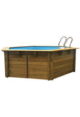 Piscina Redonda Madera Violette 511x124 Cm. Gre 790085