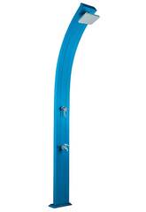 Solardusche Aluminium Spring Blau mit Fußspüle Poolstar DS-A122BL