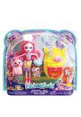 Enchantimals Mu�eca Fiesta Pastelera Cerditos Mattel FJJ28