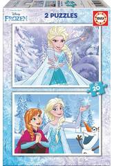 Puzzle 2X20 Frozen Educa 16847