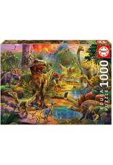 Puzzle 1000 Pays des Dinosaures Educa 17655