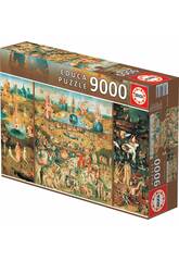 Puzzle 9.000 Gartens der irdischen Freuden Educa 14831