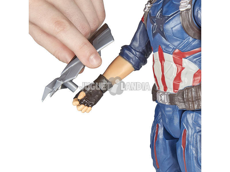 Avengers Figurine Captain America 30 cm et Sac à Dos Power FX Hasbro E0607