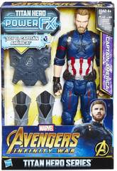 Avengers Figura Capit�n Am�rica 30 cm. Y Mochila Power FX Hasbro E0607