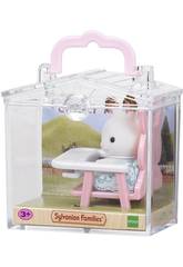 Sylvanian Families Coffret B�b� Lapin avec Chaise haute Epoch d'Enfance 5197