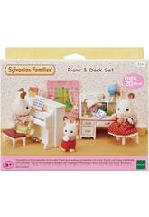 Sylvanian Families Piano et de Set de Bureau Epoch d'Enfance 5284