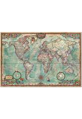 PUzzle 4000 El mundo, Mapa Político 136x96 cm EDUCA 14827