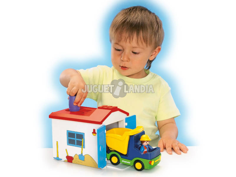 Playmobil 1.2.3 Camion con garage