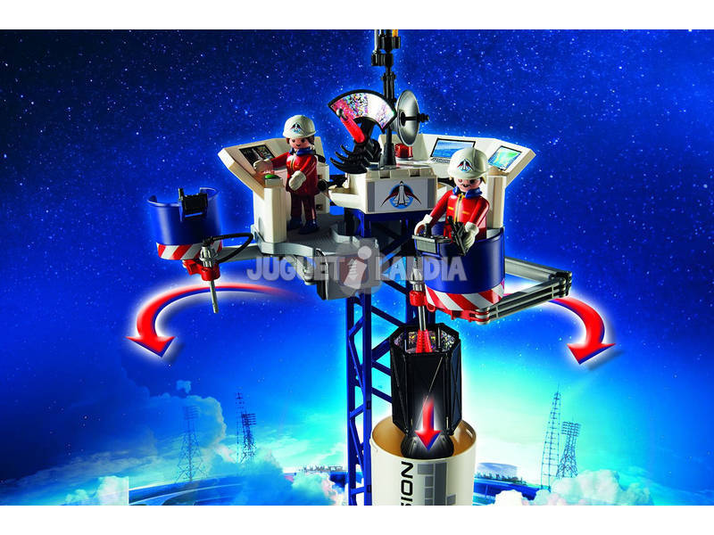 Playmobil Fusée avec plateforme de lancement