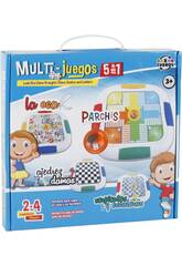 Juego de Mesa Multijuegos Clásicos 5 en 1
