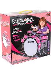 Batterie Rose jazz 5 Tambours et Plateaux