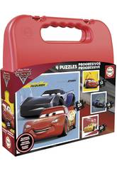 Puzzle Valise Progressive Cars Educa 17175