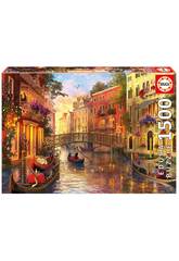 Puzzle 1500 Sonnenuntergang in Venedig