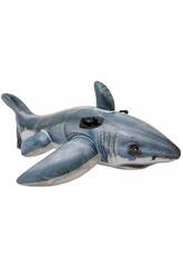 Aufblasbarer weißer Haifisch 173x107 Zentimeter. Intex 57525