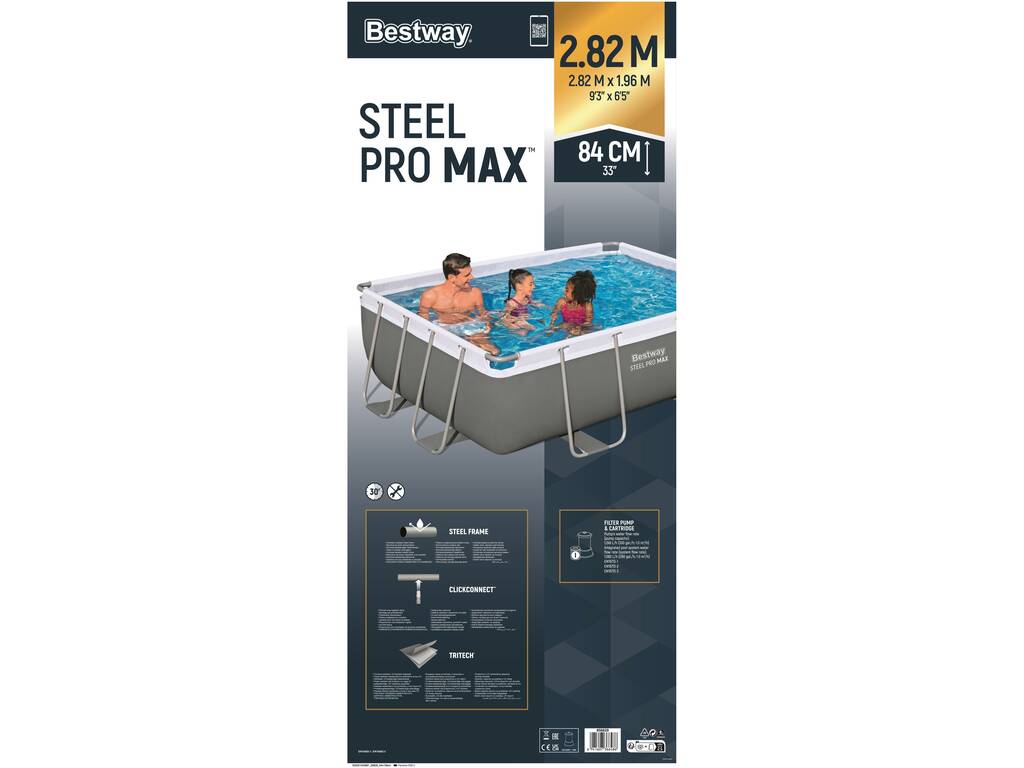 Piscina Fuori terra 282x196x84 cm Bestway 56629