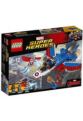 Lego SH La Poursuite en Avion du Capitaine America