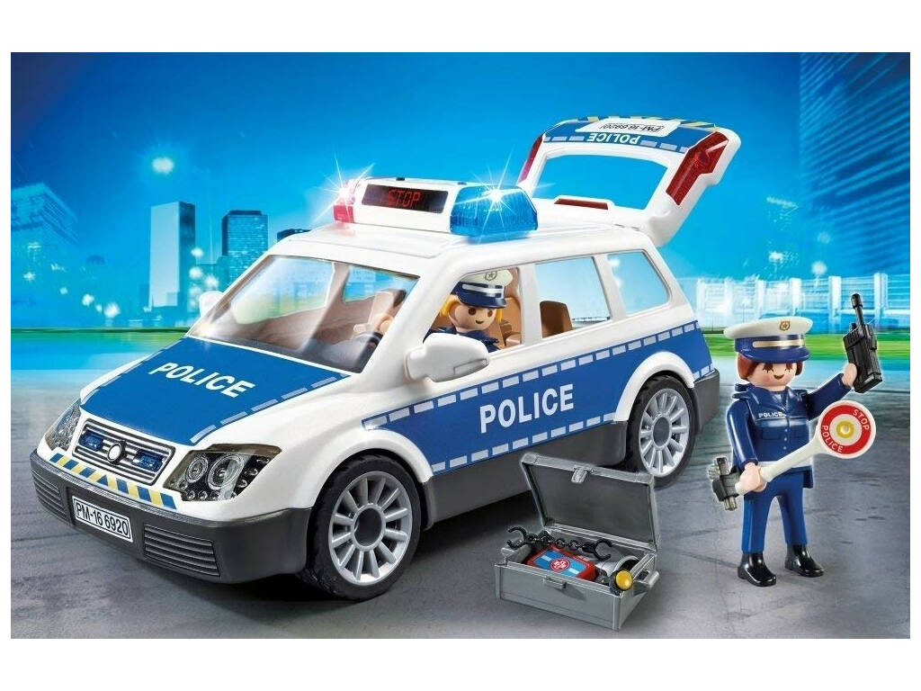 Playmobil Voiture de Policiers avec Gyrophare et Sirène 6920