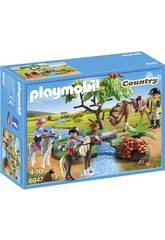  Playmobil Cavalcata di Pony nel Campo 6947