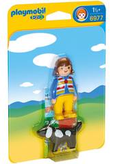 Playmobil 1,2 3 Femme avec Chien 6977
