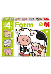 Puzzle Infantil Educativo Form Vaca Baby