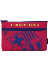 Astuccio portapenne 2 cerniere grande F.C. Barcelona ufficiale