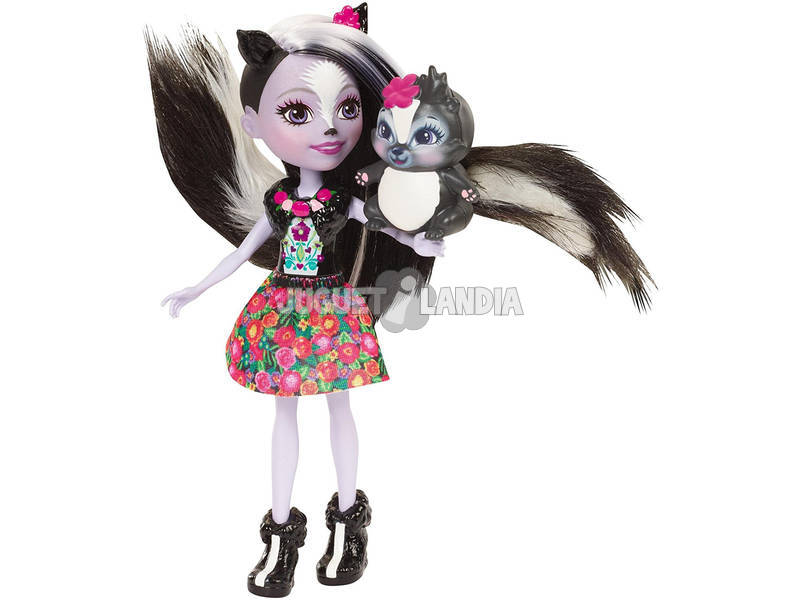Enchantimals Boneca e Mascote Skunk Mattel DYC75