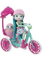 Enchantimals Bambola Con Tartaruga E Bicicletta Mattel FCC65