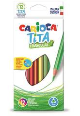 Box 12 Bleistifte Tita Triangular Carioca 42786