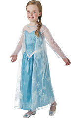 Disfraz Ni�a Frozen Elsa Deluxe T-M 