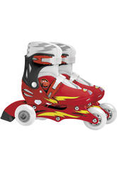 Pattini in Linea Cars 2 in 1 regolabili n� 27-30