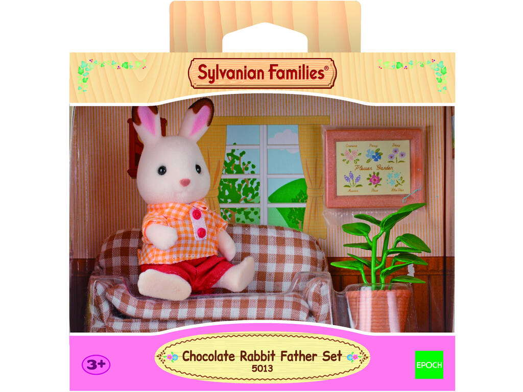 Sylvanian Families Coelho Chocolate Set Papa Epoch Para Imaginar 5013