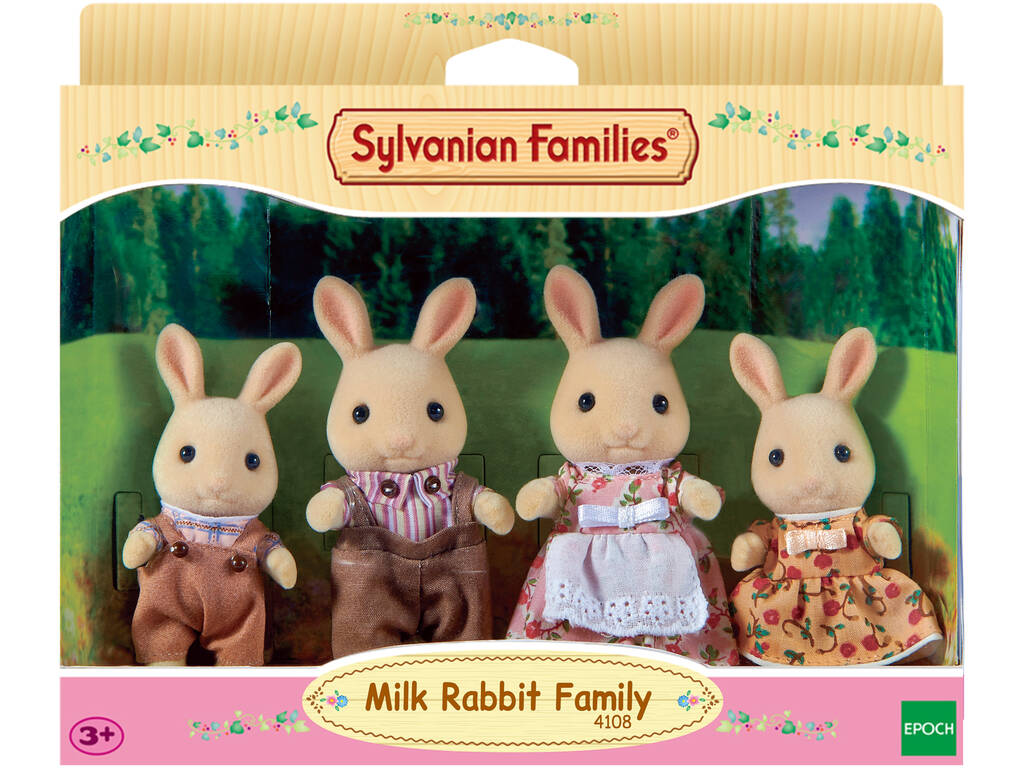 Sylvanian Families Familia Conejos Blancos Epoch Para Imaginar 4108