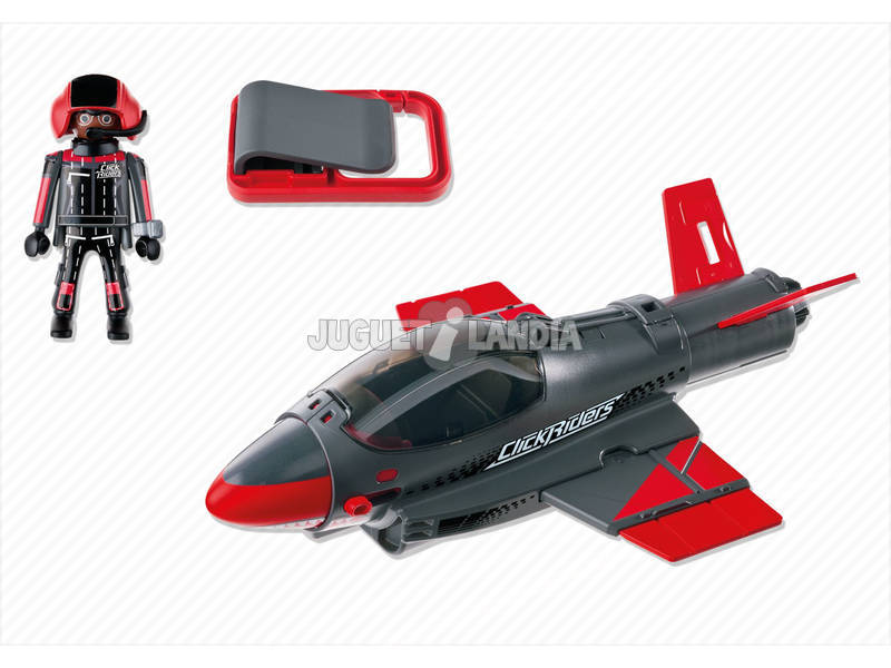 Playmobil Click y Go Shark Jet 