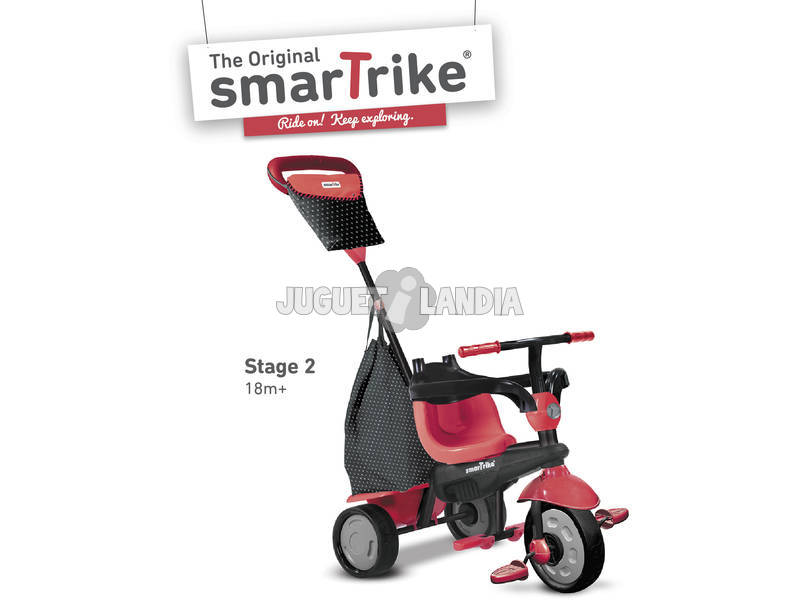 Triciclo Smart Trike Glow 4 in 1 Rosso 