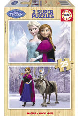 Puzzle 2 X 25 La Reine des Neiges Educa 16162
