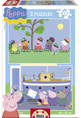 Puzzle 2X20 Peppa Pig Educa 15919