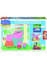 Puzzle Progresivos 6-9-12-16 Peppa Pig